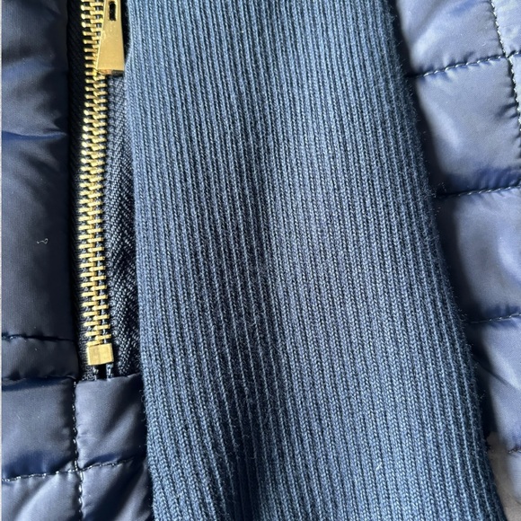 Daisy Brand Quilted Vest Navy with Gold Accents Lightweight Ladies Size Med - Picture 6 of 14